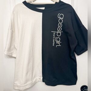 Gossip Girl The TV Series Colorblock Graphic Tee XL 16-18 Oversized